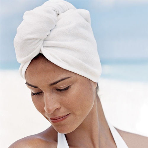 Microfiber Solid Quickly Dry Hair Hat Cap Towel Women Shower Make Up Turban Bath